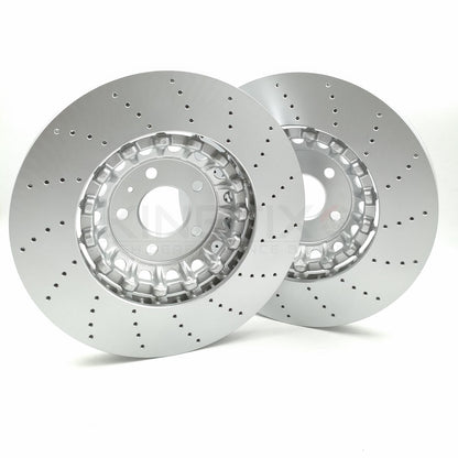 FOR AUDI RS4 RS5 B9 (2017-2025) DRILLED FRONT REAR BRAKE DISCS BREMBO XTRA PADS WEAR SENSOR LEADS 375mm 330mm 4M0615301AM 8W0615601G