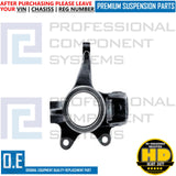 FOR FORD MONDEO MK3 FRONT AXLE STEERING KNUCKLES HUBS WITH WHEEL BEARINGS FITTED