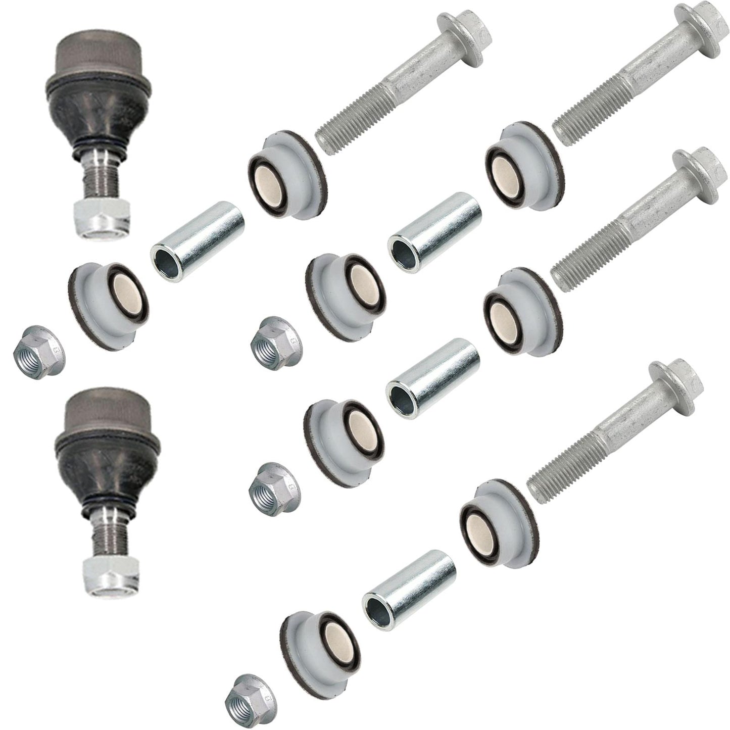 FOR IVECO DAILY 2014- 2 FRONT LOWER SUSPENSION WISHBONE ARM BALL JOINTS BUSHES