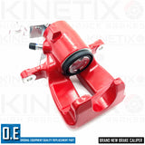 2 REAR BRAKE CALIPER RED POWDER COATED GOLF MK5 GTi LEON CUPRA SKODA OCTAVIA RS