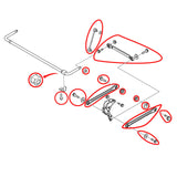 FOR MONDEO MK3 SALOON HATCH REAR SUSPENSION TRAILING ARMS LINKS RODS BUSHES KIT