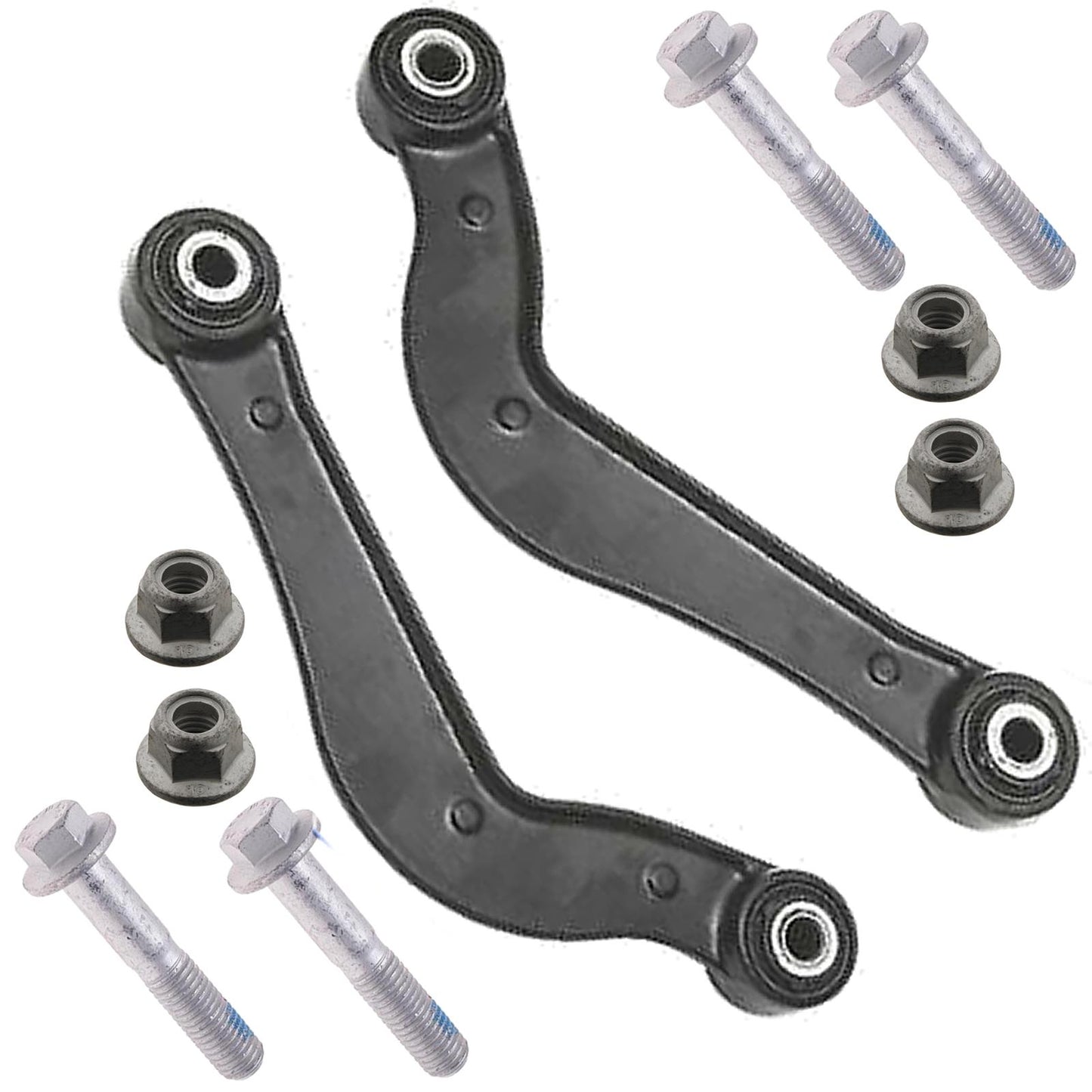FOR JAGUAR X-TYPE REAR SUSPENSION UPPER SEMI TRAILING ARMS NUTS BOLTS PAIR X2