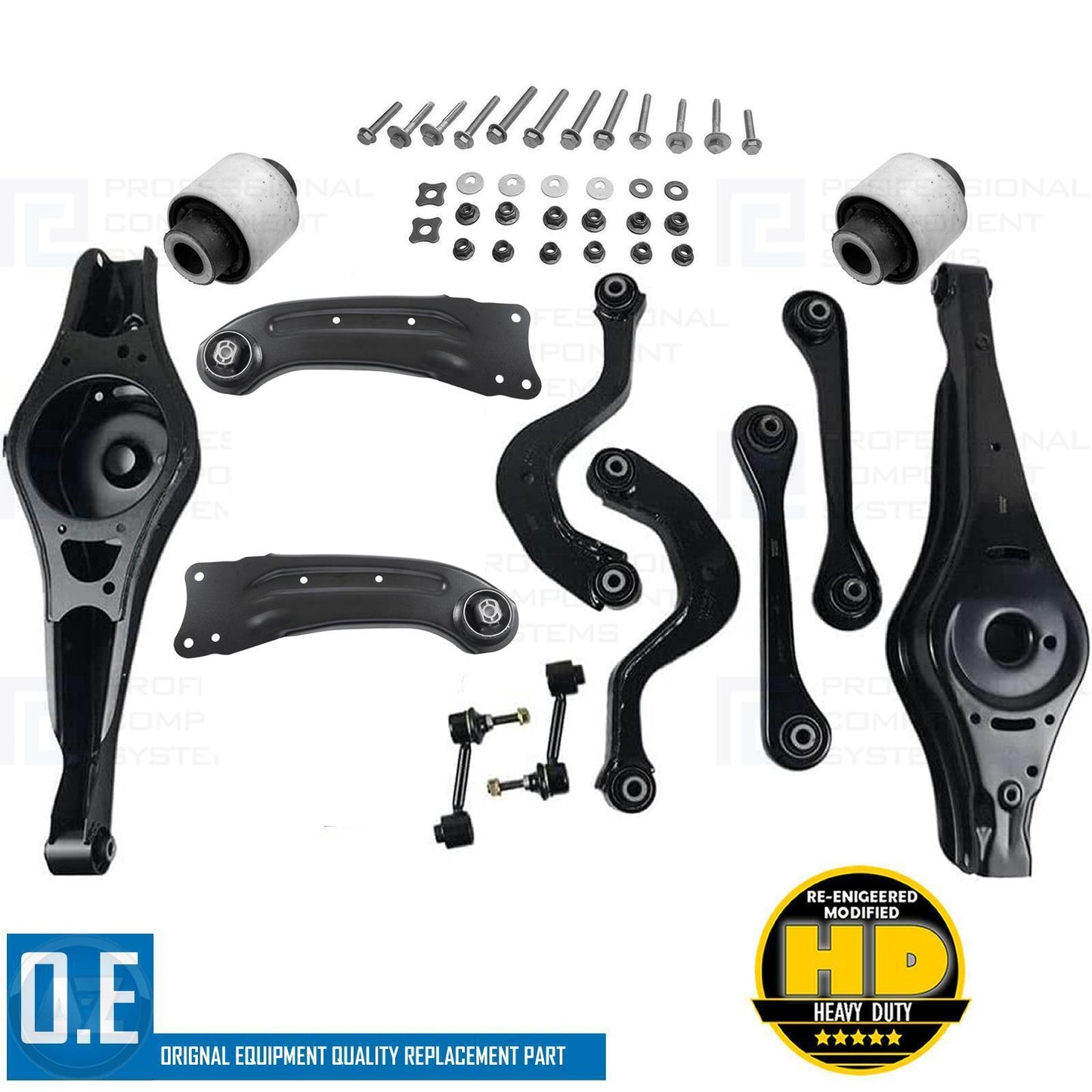 FOR SEAT ALHAMBRA REAR UPPER LOWER SUSPENSION WISHBONES CONTROL ARMS DROP LINKS