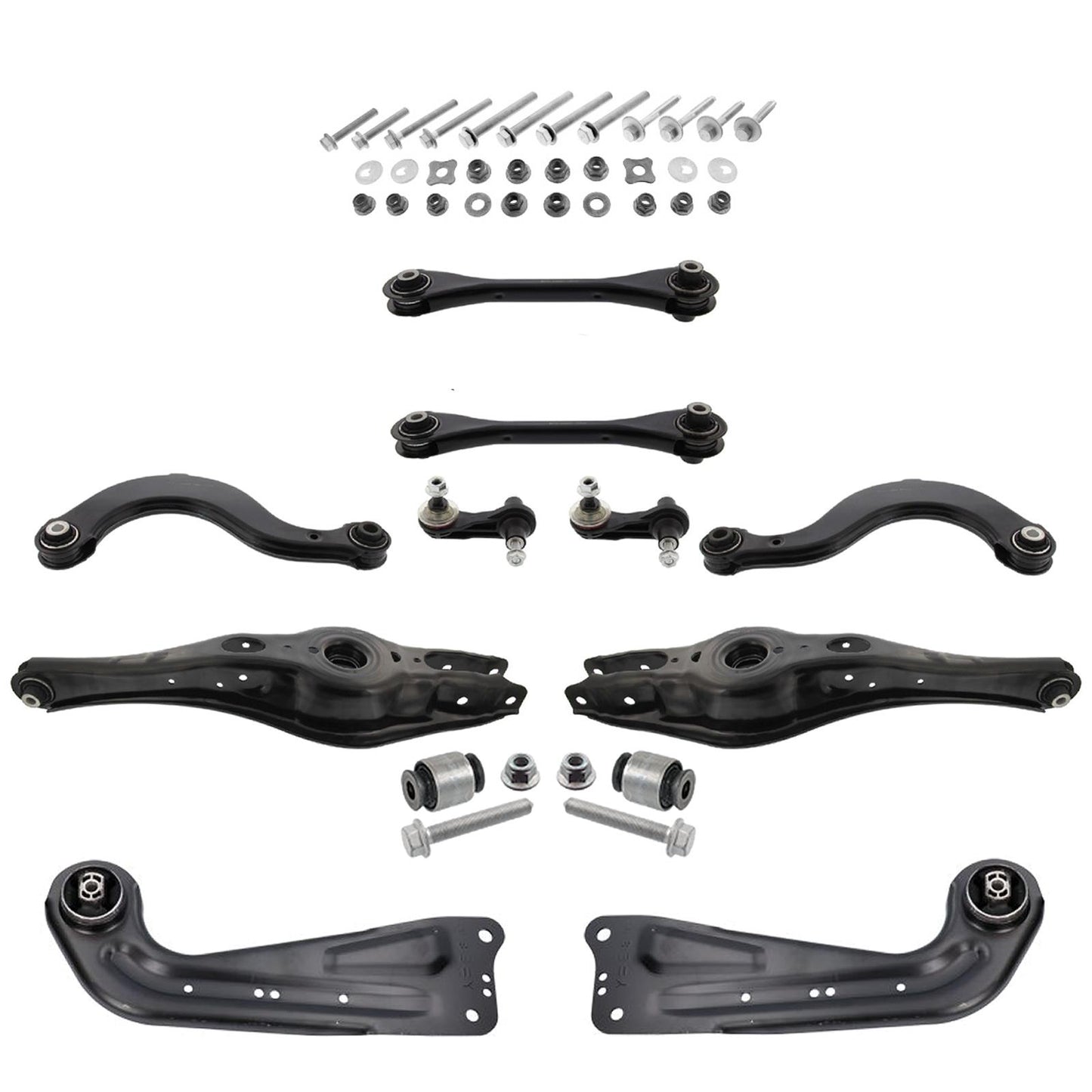 FOR SEAT TARRACO REAR UPPER LOWER SUSPENSION WISHBONES CONTROL ARMS LINKS KIT