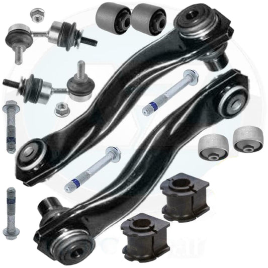 FOR JAGUAR X-TYPE REAR SUSPENSION LOWER CONTROL ARMS ANTI ROLL BAR BUSHES LINKS