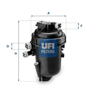 GENUINE UFI FUEL FILTER HOUSING FOR FIAT IDEA PANDA PUNTO 1.3D 1.3 JTD 46849581