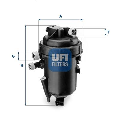 51738508 GENUINE UFI FUEL FILTER HOUSING FOR FIAT DOBLO 1.3 JTD 16V 2004-2006