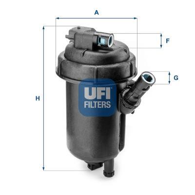 13204107 UFI FUEL FILTER HOUSING FOR VAUXHALL ZAFIRA B 1.9 CDTI 2005-2014 OEM