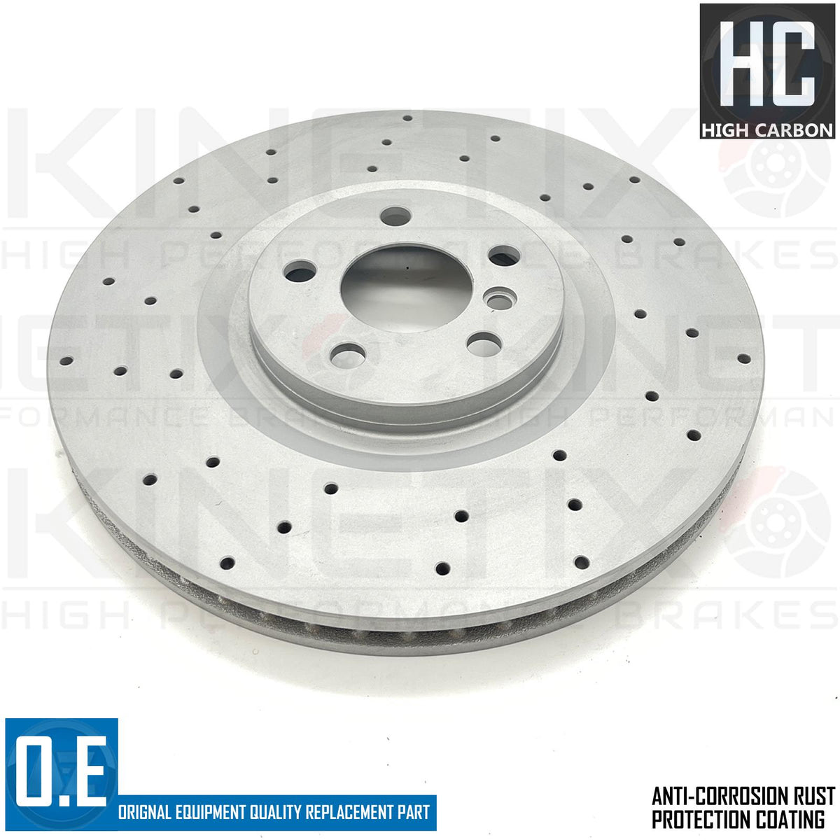 FOR BMW 128 ti M135i M235i X2 M35i F39 F40 F44 DRILLED FRONT BRAKE DISCS 360mm