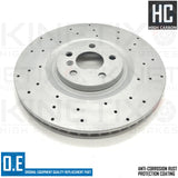 FOR BMW X2 M35i F39 CROSS DRILLED FRONT BRAKE DISCS TEXTAR PADS SENSOR 360mm