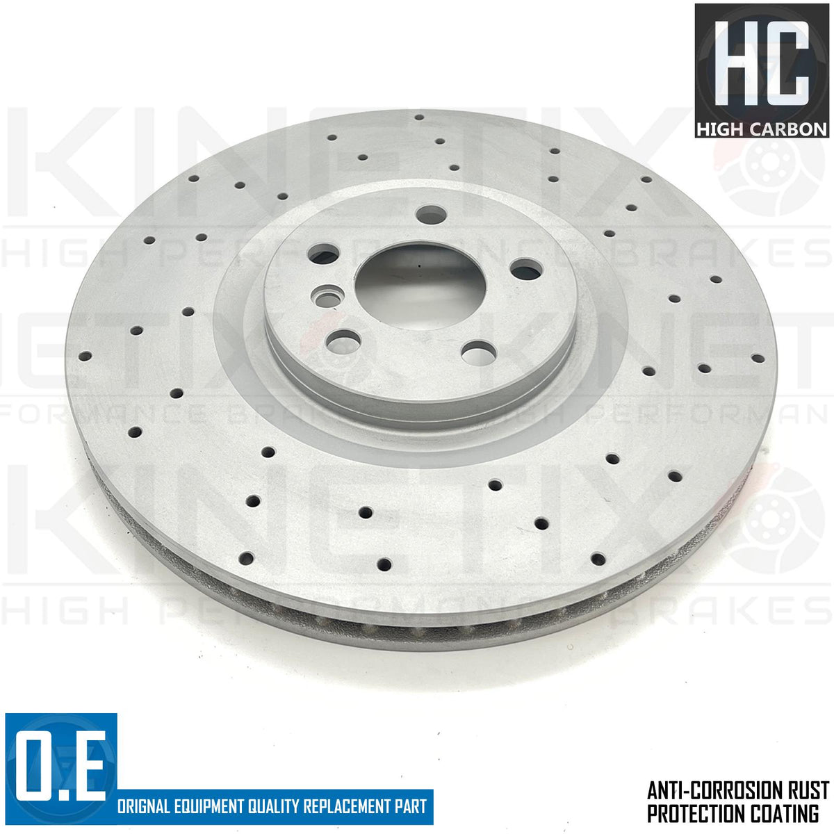 FOR BMW 128 ti M135i M235i X2 M35i F39 F40 F44 DRILLED FRONT BRAKE DISCS 360mm