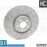 FOR MINI (F56) John Cooper Works GP DRILLED FRONT BRAKE DISCS SENSORS 360mm