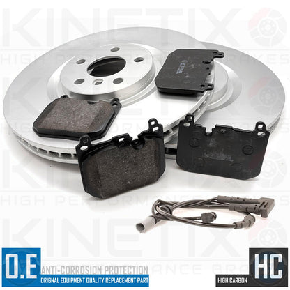 FOR BMW 128ti M135i M235i F39 F40 F44 FRONT BRAKE DISCS PADS WEAR SENSOR 360mm