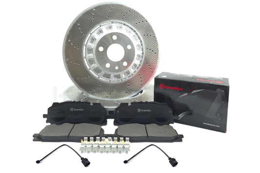 FOR AUDI RS3 8Y RSQ3 RS Q3 F3B F3N FRONT BRAKE DISCS BREMBO PADS SENSORS 375mm