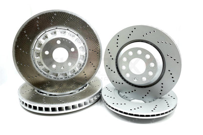 FOR CUPRA FORMENTOR VZ5 DRILLED FRONT REAR BRAKE DISCS APEC PADS WIRES 375m 310m