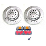 FOR MASERATI GHIBLI 3.0 3.0 D 3.0 S 2017- REAR BRAKE DISCS PADS 345mm 670035019