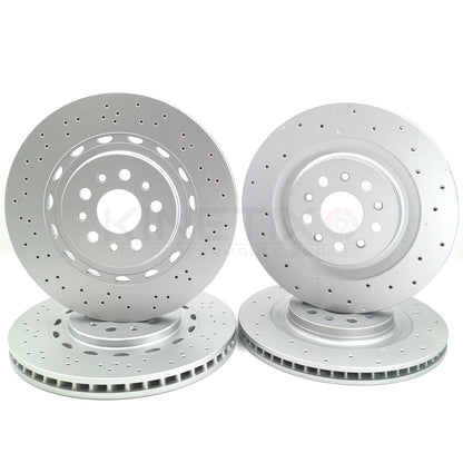 FOR MASERATI GHIBLI 3.0 3.0 D 3.0 S 17- FRONT REAR BRAKE DISCS PADS 360mm 345mm