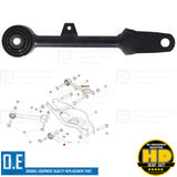 FOR TESLA MODEL 3 (5YJ3) MODEL Y (5YJY) REAR UPPER SUSPENSION WISHBONE ARMS PAIR