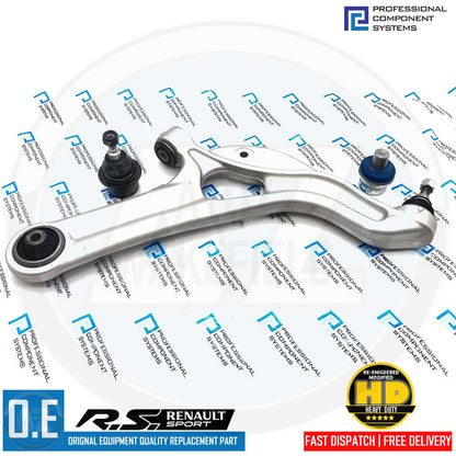 FOR RENAULT CLIO SPORT 197 200 FRONT SUSPENSION WISHBONE ARM + PIVOT BALL JOINTS