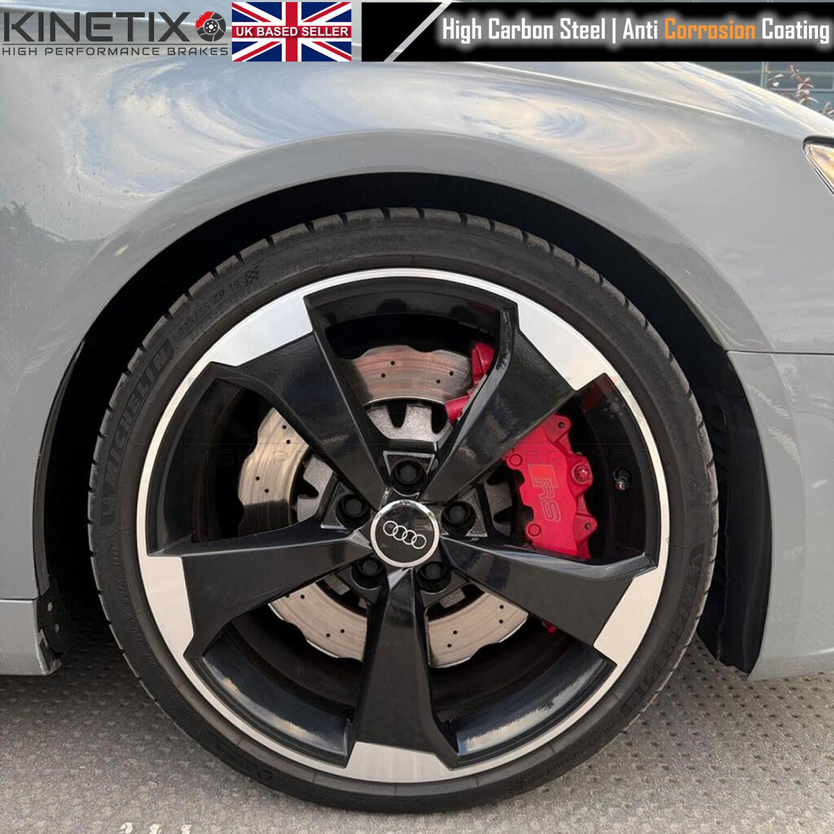 FOR AUDI RS3 8V 2015-2020 WAVY FRONT BRAKE DISCS BREMBO XTRA PADS 370mm 8V0615301S 8V0615301C 8V0615301P