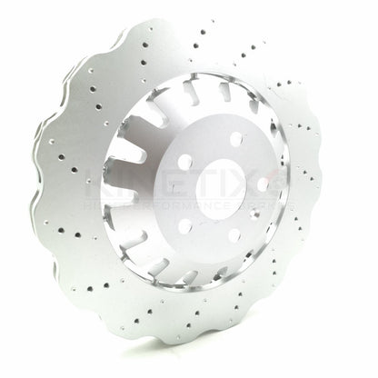 FOR AUDI RS3 8V 15-2020 WAVEY FRONT BRAKE DISCS PAIR 8V0615301C 8V0615301S 370mm