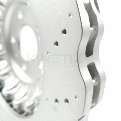 FOR AUDI RS3 8V 15-2020 WAVEY FRONT BRAKE DISCS PAIR 8V0615301C 8V0615301S 370mm