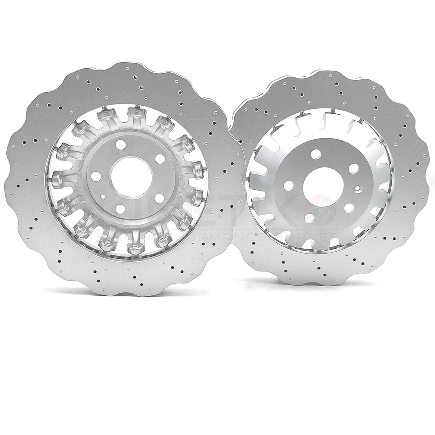 AUDI RS3 8V 15-2020 WAVEY FRONT BRAKE DISCS PAIR 8V0615301C 8V0615301S 370mm