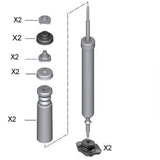 FOR BMW 1 X1 3 REAR SHOCK ABSORBER BUMP STOPS STRUT MOUNTS BUSHES SERVICE KIT