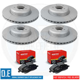 FRONT REAR TEXTAR COATED BRAKE DISCS MINTEX BRAKE PADS 370mm 345mm BMW 3 SERIES