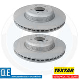 FRONT REAR TEXTAR COATED BRAKE DISCS MINTEX BRAKE PADS 370mm 345mm BMW 3 SERIES