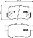 A001 MINTEX PREMIUM REAR BRAKE PADS SET PREMIUM QUALITY MDB1866