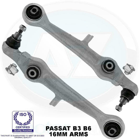 VW PASSAT B5.5 2001-2005 FRONT SUSPENSION LOWER TRACK CONTROL WISHBONES ARMS 16M