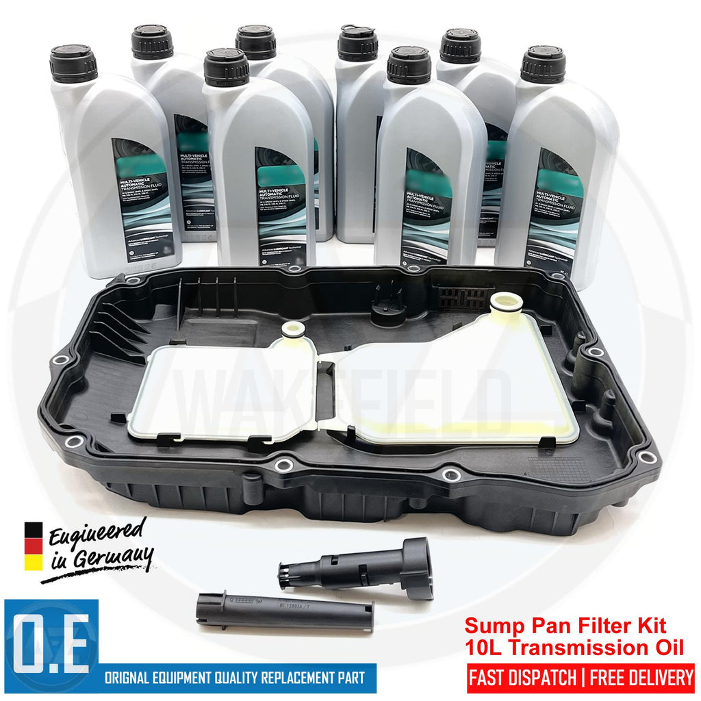 FOR MERCEDES SL AUTOMATIC TRANSMISSION GEARBOX SUMP PAN FILTER 10L OIL 9 SPEED