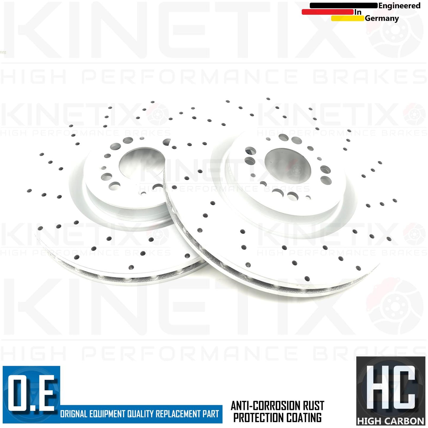 FOR ABARTH PUNTO 1.4 SUPERSPORT DRILLED FRONT REAR BRAKE DISCS BREMBO PADS
