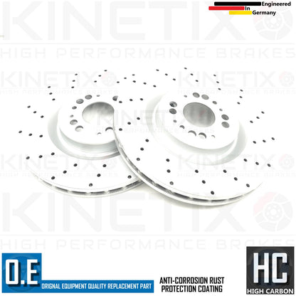 FOR ABARTH PUNTO 1.4 SUPERSPORT DRILLED FRONT REAR BRAKE DISCS BREMBO PADS
