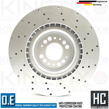 FOR ABARTH PUNTO 1.4 SUPERSPORT DRILLED FRONT REAR BRAKE DISCS BREMBO PADS