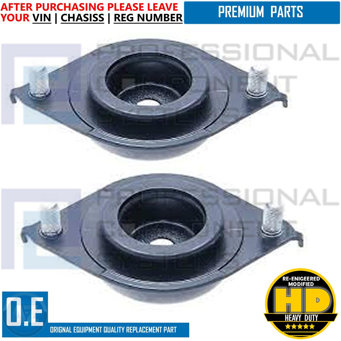 FOR LEXUS RX300 330 350 TOYOTA HARRIER FRONT TOP STRUT MOUNT KIT WITH 2X BEARING