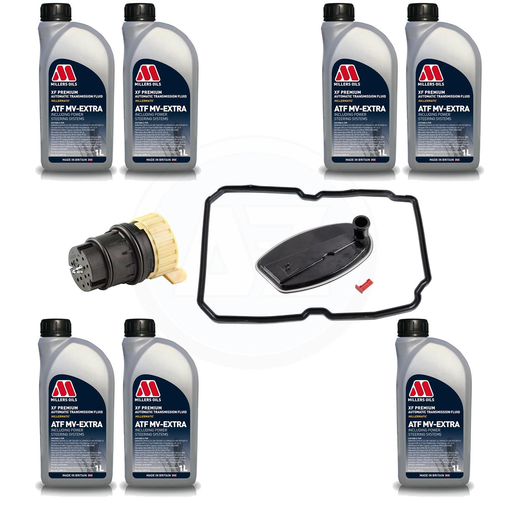 FOR MERCEDES C220 CDI AUTOMATIC TRANSMISSION GEARBOX PAN FILTER SEAL 7L OIL KIT