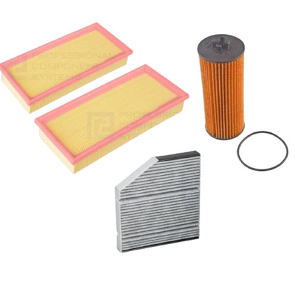 FOR MERCEDES C63 C63S AMG (205) AIR OIL CABIN POLLEN FILTER SERVICE KIT