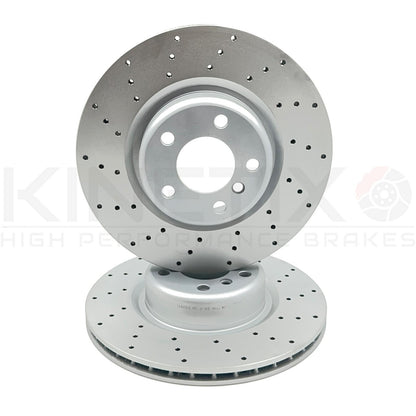 BMW M135i M140i M235i M SPORT FRONT REAR DRILLED BRAKE DISCS MINTEX PADS SENSORS