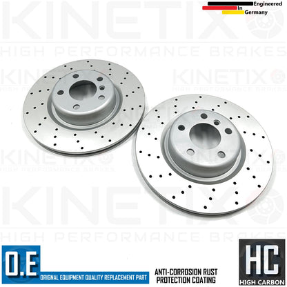 FOR BMW M140i F21 FRONT REAR DRILLED BRAKE DISCS MINTEX PADS SENSORS 340mm 345mm