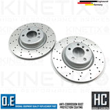 FOR BMW 430d M SPORT FRONT REAR CROSS DRILLED BRAKE DISCS MINTEX PADS SENSORS