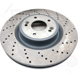 FOR KIA STINGER 3.3 T-GDI 17- FRONT CROSS DRILLED BRAKE DISCS PADS 350mm