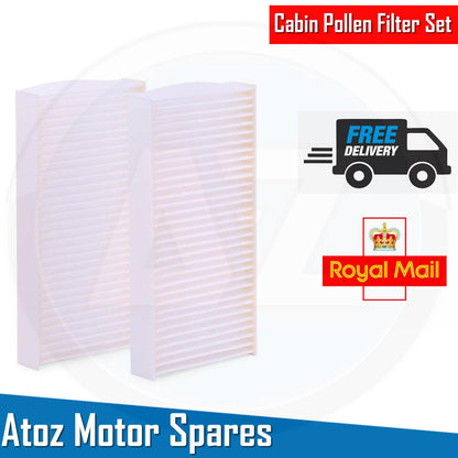 FOR HONDA CIVIC CRV FRV EU EP ES ET RD BE EM2 CABIN POLLEN FILTERS SET