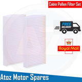 FOR HONDA CIVIC CRV FRV EU EP ES ET RD BE EM2 CABIN POLLEN FILTERS SET