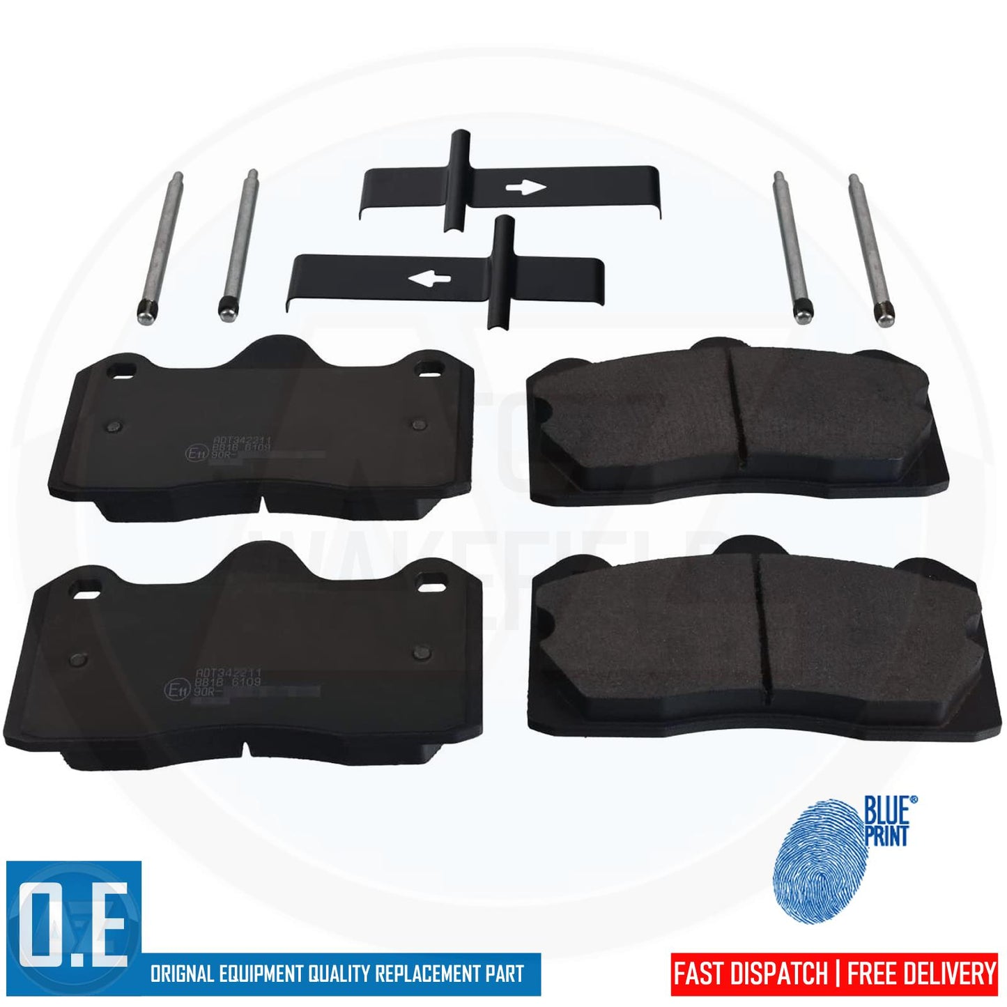 FOR LOTUS EXIGE EVORA 3.5 / 3.5S REAR OEM QUALITY BLUEPRINT BRAKE PADS SET 2009-