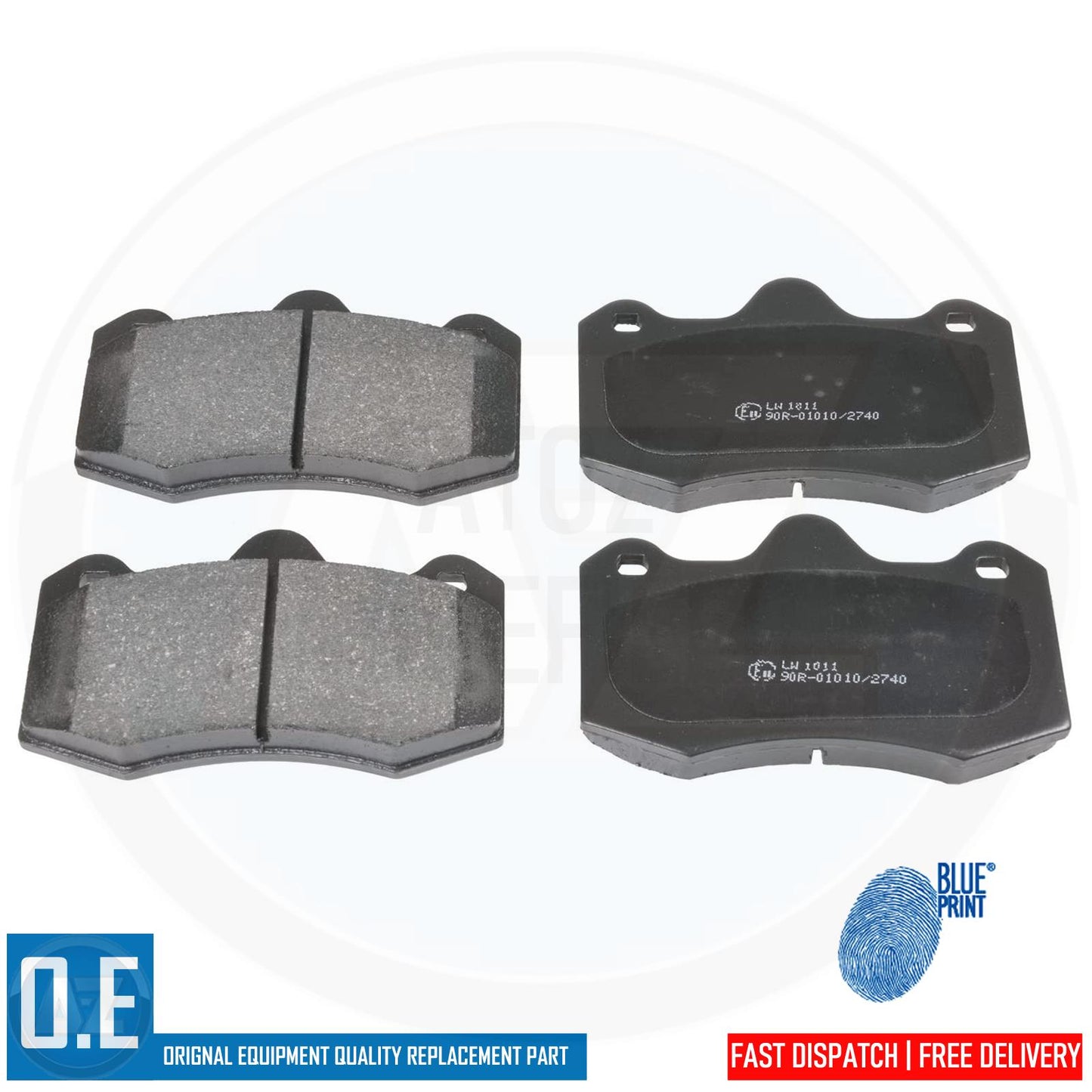 FOR LOTUS EVORA 3.5 FRONT OEM QUALITY BLUEPRINT BRAKE PADS SET 09-16