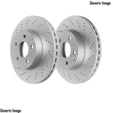 FOR VAUXHALL CORSA E 1.6 VXR FRONT DRILLED 330mm BRAKE DISCS PADS 2015- OPC