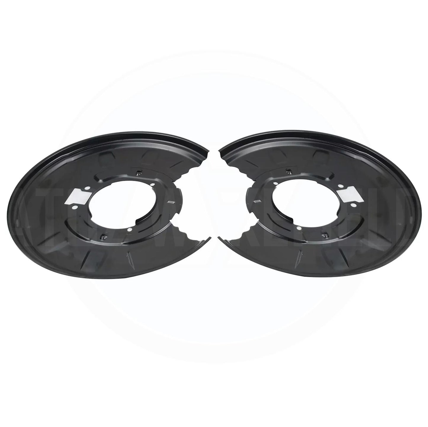 REAR DISC BRAKE BACKING PLATES SHOES & FITTING KIT FOR BMW E46 330i 330d X3 E83