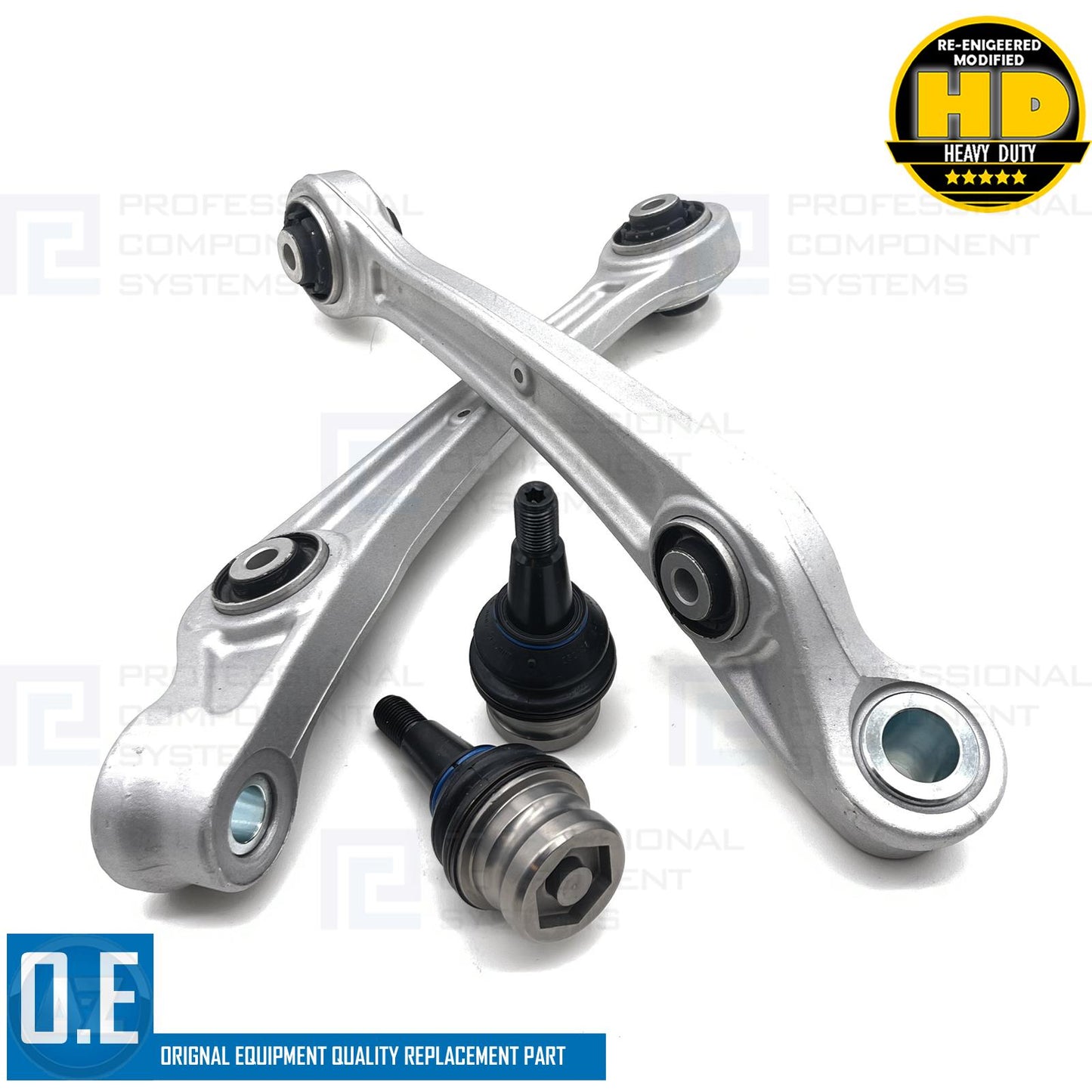 FOR AUDI A7 2010- FRONT UPPER LOWER SUSPENSION WISHBONE ARMS LINKS BALL JOINTS